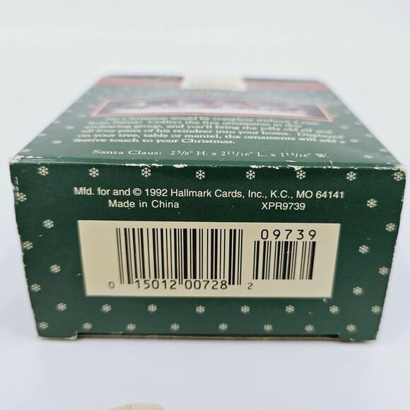 Lot of 2 Vintage 90s Hallmark Keepsake Ornaments Santa Claus & Prancer & Vixen - Picture 6 of 14